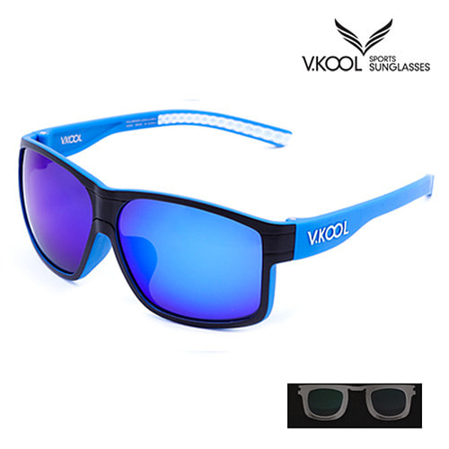 [V-KOOL] VK-2005 편광안경 블루 블루(도수클립포함)