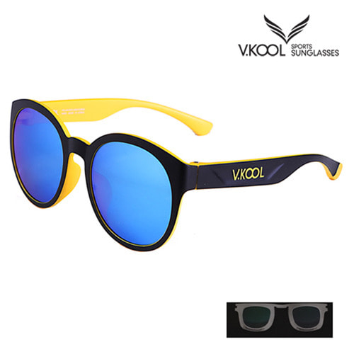 [V-KOOL] VK-2006 편광안경 블루 옐로우(도수클립포함)