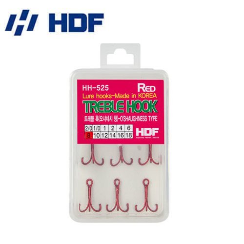 [해동] HH-525 트레블훅 라운드형 레드